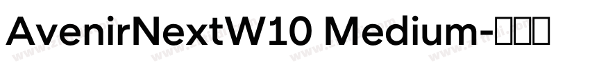 AvenirNextW10 Medium字体转换
